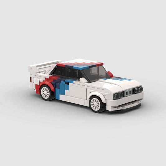 355PCS Race Car Building Blocks, White Sports Car With M Motorsport Colors, STEM Toy For Kids And Adults , Collectible Car Model Gift