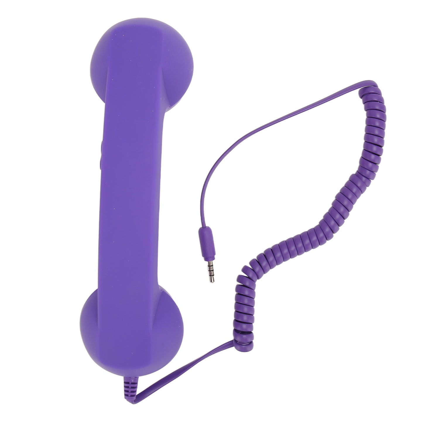 Cell Phone Handset 3.5mm Plug Retro Radiation Proof Wired Telephone Handset Receiver For Smartphone Computer Purple