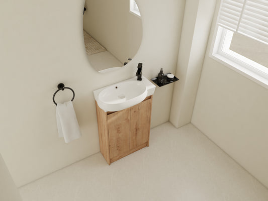 23  Freestanding Bathroom Vanity With Sink, Soft Close Doors