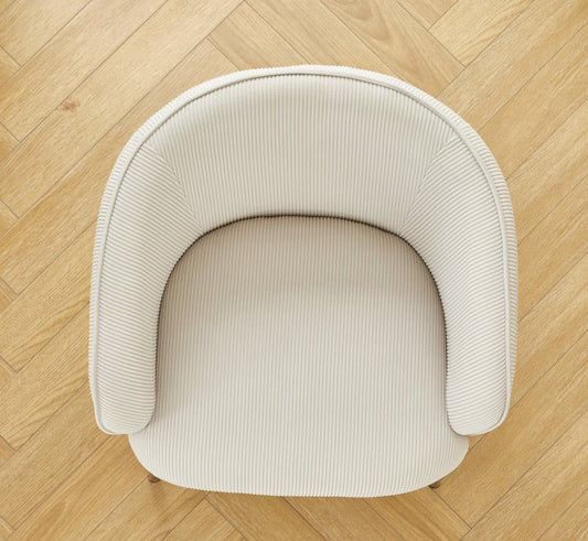 Velvet Accent Chair With Pillow, Modern Upholstered Armchair With Metal Legs, Comfy Barrel Chair For Living Room Bedroom