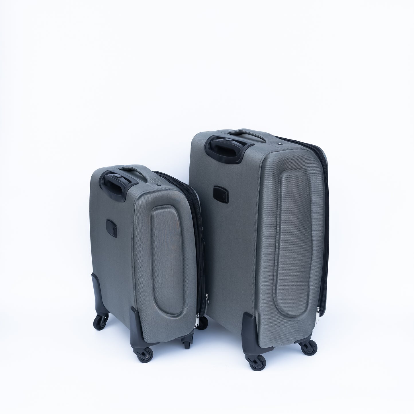 20 24  Travel Case Two-piece Suitcase Set Oxford Trolley Case Without Password Lock Universal Wheel   Oxford Cloth Backpack  GRAY