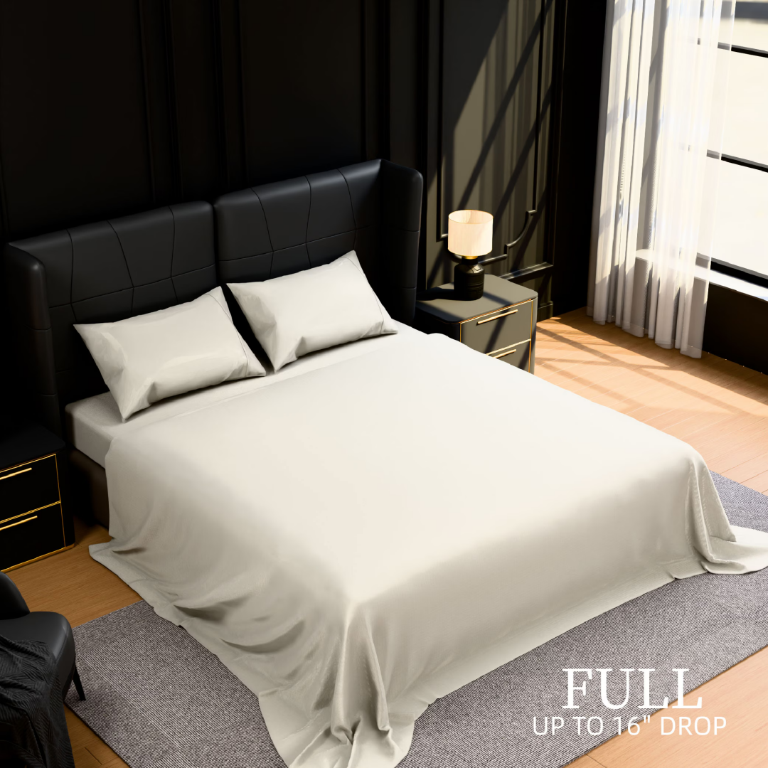 Bedding Full Bed Sheets Set - 4 Piece Bedding - Brushed Microfiber - Shrinkage And Fade Resistant - Easy Care -Full, White