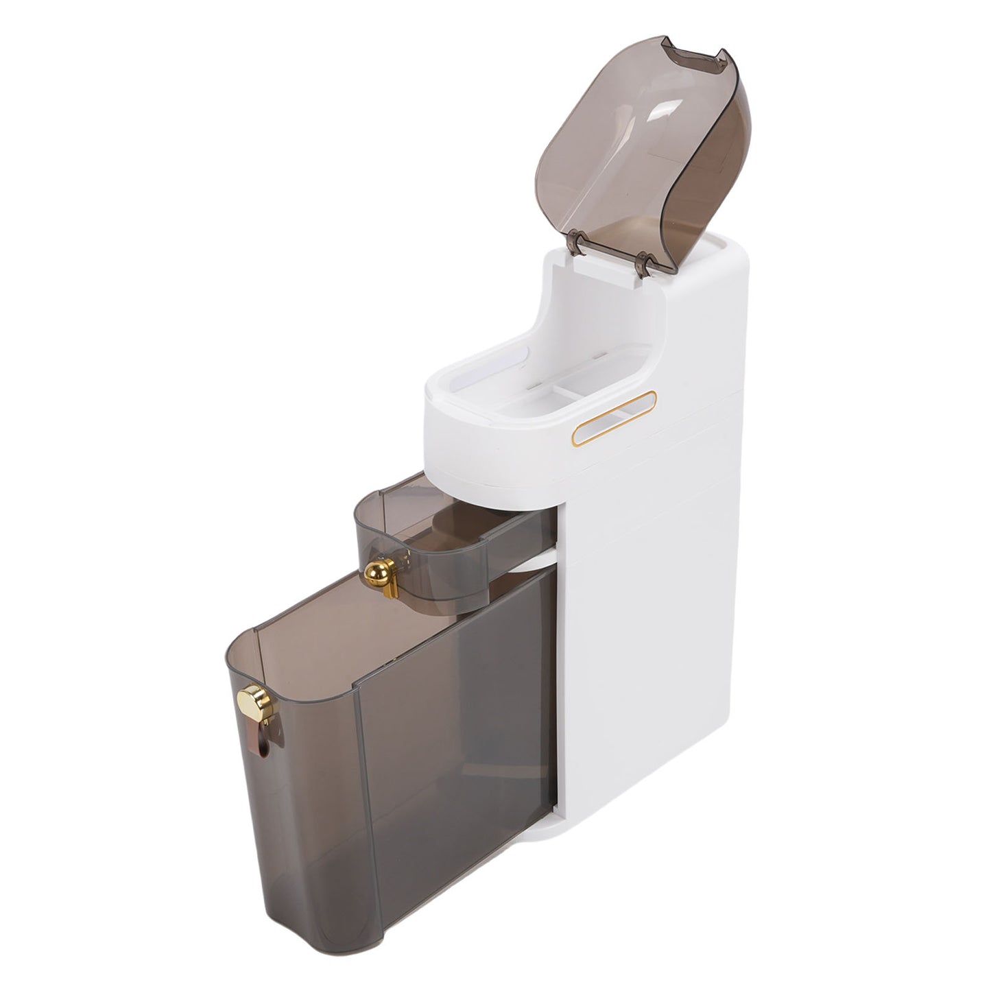 Bathroom Storage Cabinet PP PC Narrow Slim Organizer Small Corner Cabinet With 4 Wheels For Toilet Paper Kitchen Laundry 3 Layer