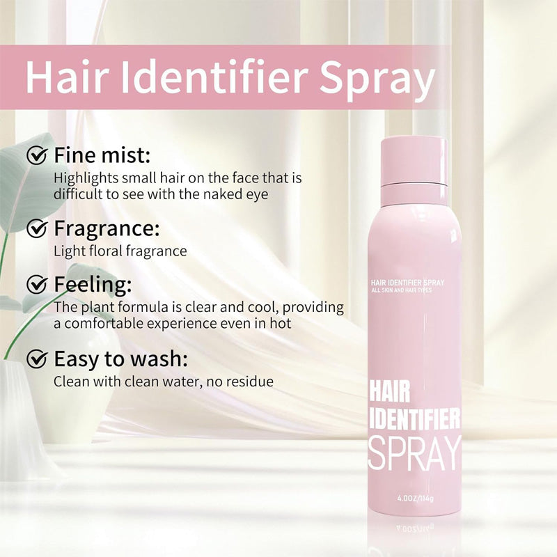 Hair Identifier Spray For Face Shaving, Skin Body Hair Identifying Spray,Moisturizing And Skin Care Set