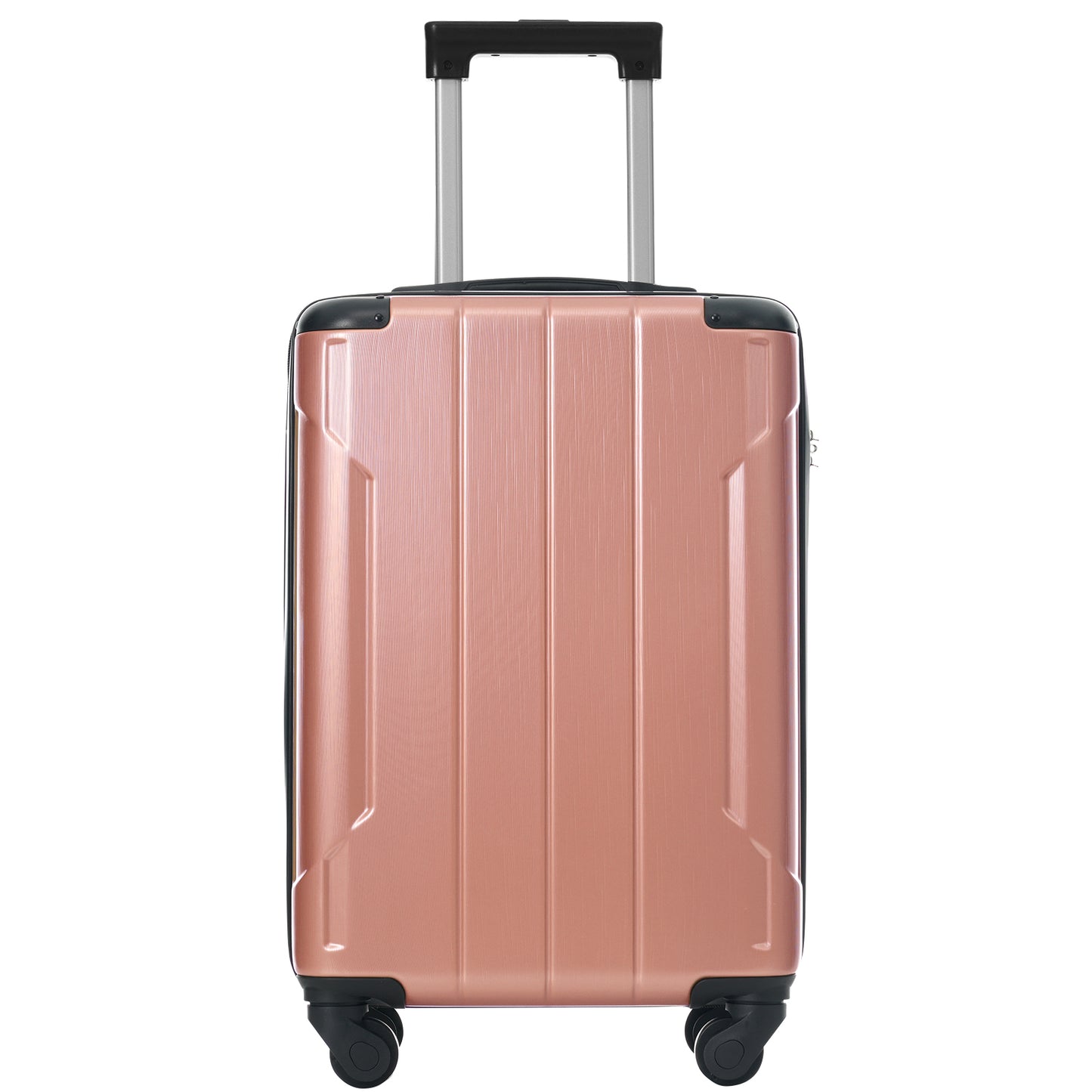 Hardshell Luggage, Lightweight Durable ABS Suitcase With Double Spinner Wheels, TSA Lock, 20 Inch Travel Carry On Luggage  Rose