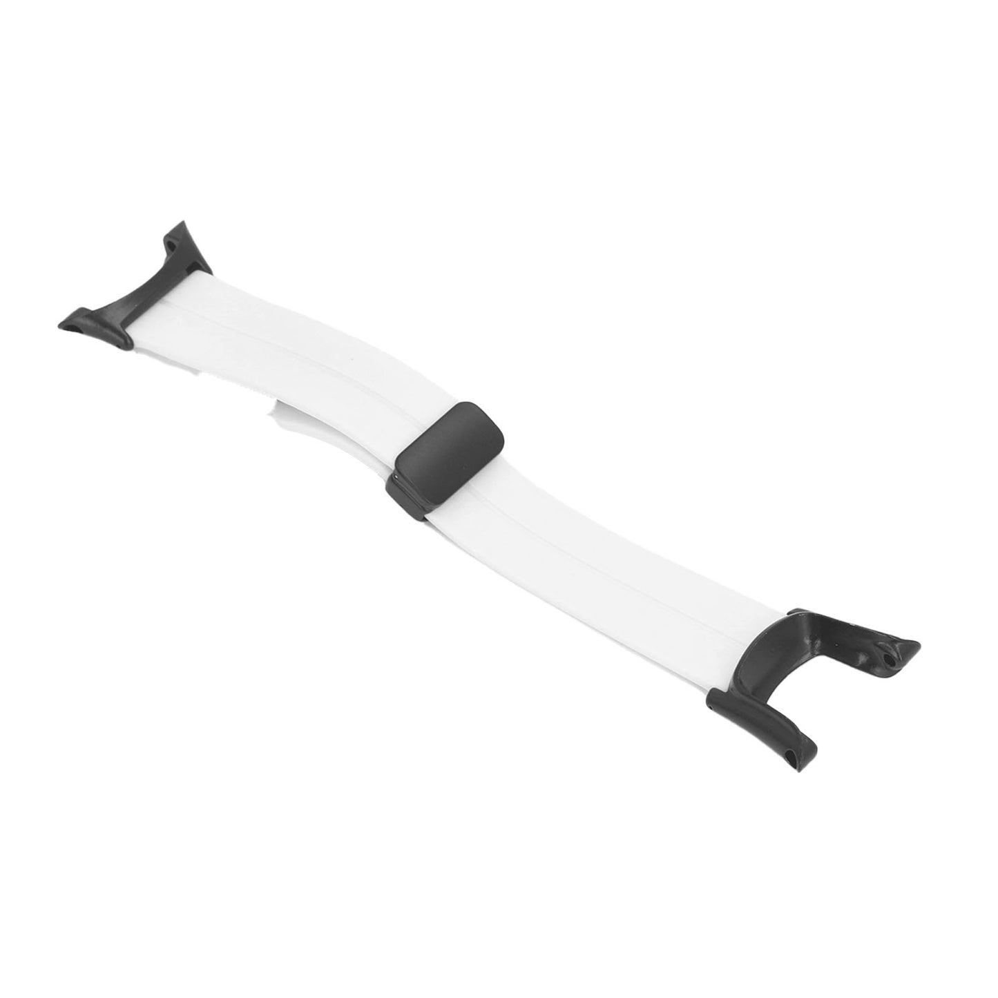 Silicone Watch Strap Waterproof Magnetic Folding Buckle Replacement Watchband For Suunto Ambit 1 2 2S 2R 3 Sport 3 Peak White