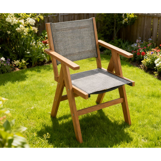 HIPS Outdoor Dining Chair Perfect For Patio Meal Togethers & Garden Brunch Relaxation Moments
