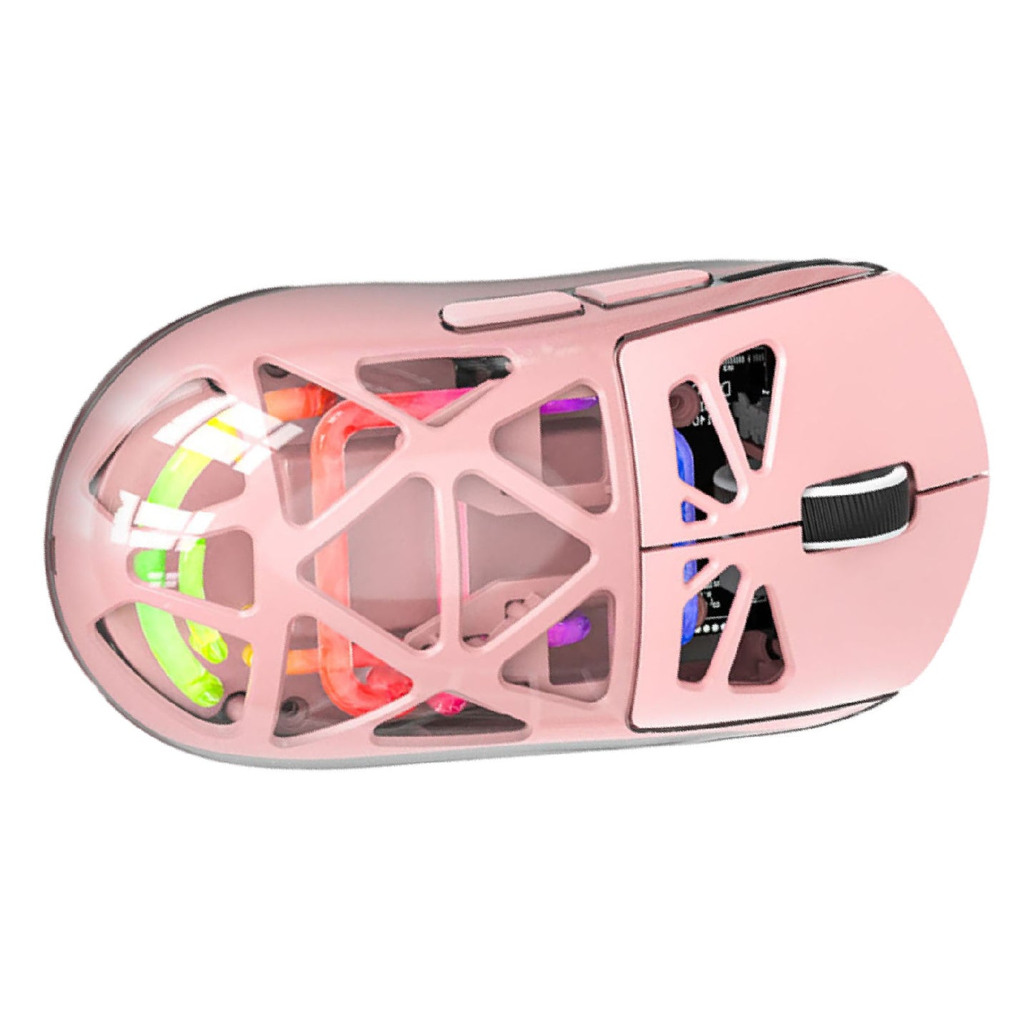 Wireless Gaming Mouse Lightweight 3 Modes Bluetooth 2.4G Type C Wired Mouse 4800DPI More Than 200Hrs Battery Life For Win11 Pink