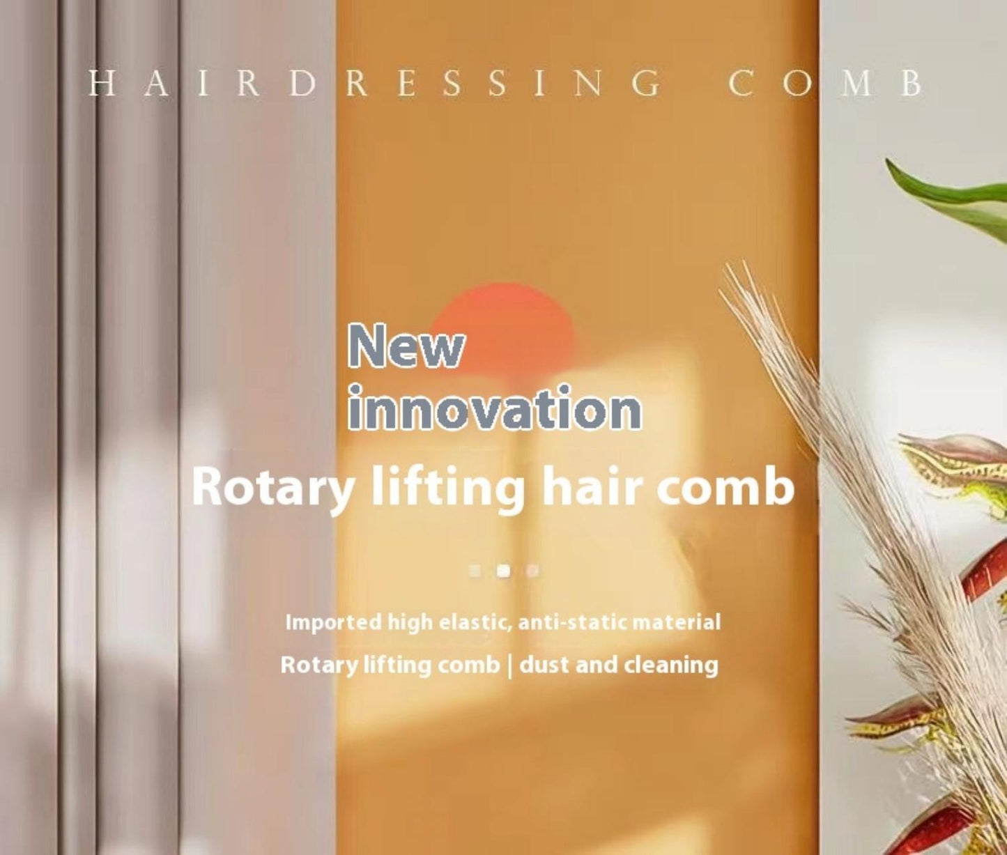 Best-selling Extendable Rotating Comb, One-touch Hair Removal Anti-tangling Anti-static Multi-functional Portable Home Comb,Self-pickup Only