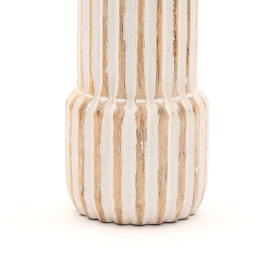 Decorative Wooden Centerpiece Candle Holder- 4x12 -Elegant Candle Stand For Any Occasion