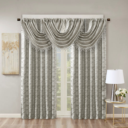 Jacquard Lined Total Blackout Rod Pocket,Back Tab Curtain Panel Only 1 Pc Panel
