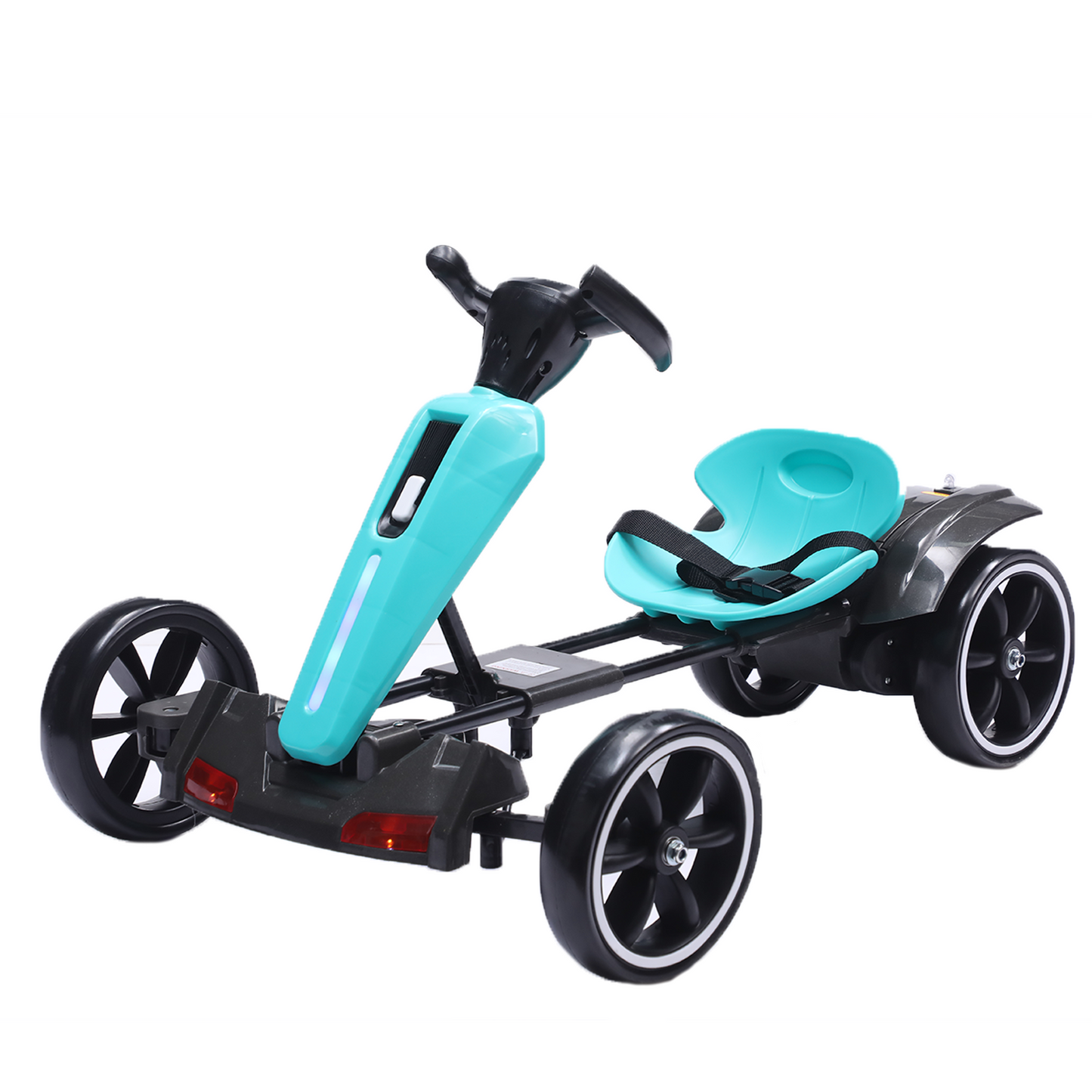 12V Electric Kids Pedal Go Kart,Folder Go Kart,Outdoor Ride On Toy With Adjustable Seat,4 Non-Slip EVA Wheels For Boys And Girls For Age 3-6 Years Old