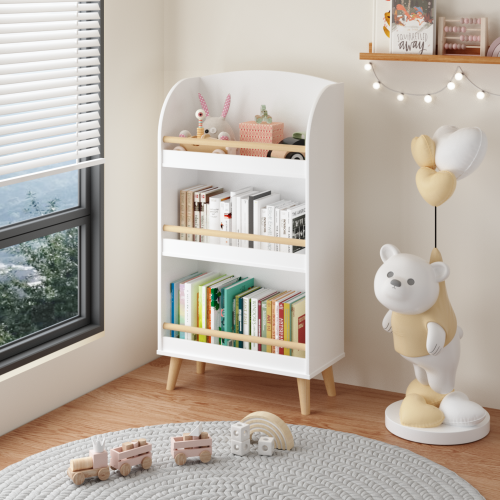 Fiber Board Children's 3-layer Bookshelf