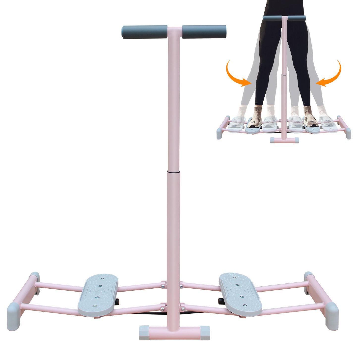Ski Machine Foldable, Simulated Ski Trainer With 4-Level Adjustable Non-Slip Pedal Armrest, Pelvic Floor Muscle Trainer For Home