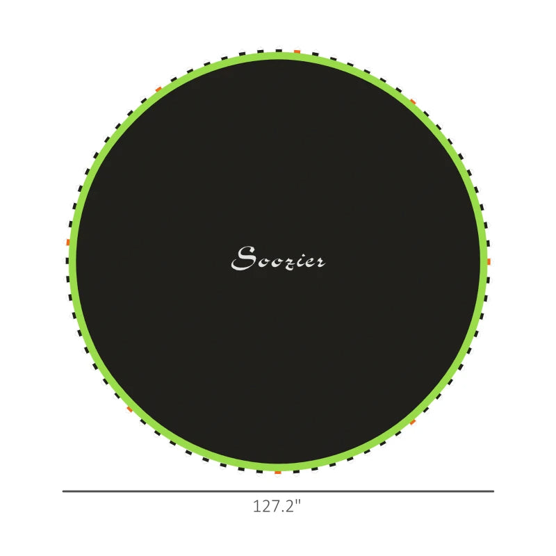 Trampoline Replacement Mat, Fits Trampoline W 72 V-Hooks &  Springs Spring & Frame Not Included  Green
