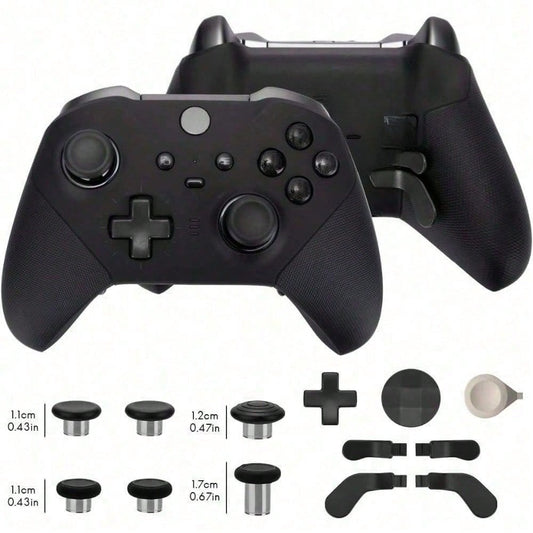 Elite 13 In 1 Metal Thumb Sticks Series, 2 Controller Accessory Sets, Gaming Accessory Replacement With Metal Mod 6 Swap Joysticks, 4 Paddles, 2 D Pads, 1 Tool