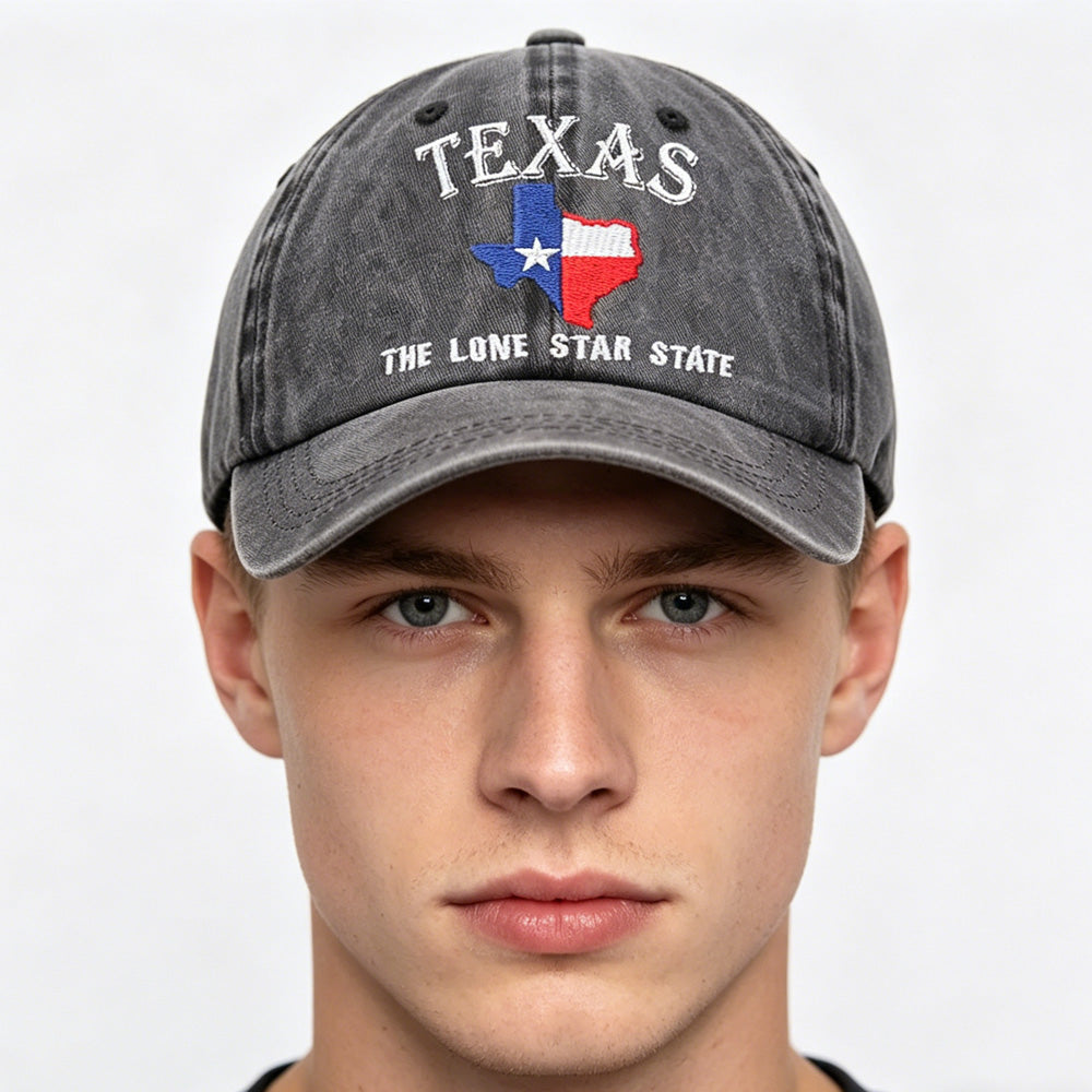 2pcs Texas The Lone Star State Embroidered Baseball Cap - FC Dallas 2026 World Cup Soccer Fan Hat, Adjustable Unisex Cotton Cap