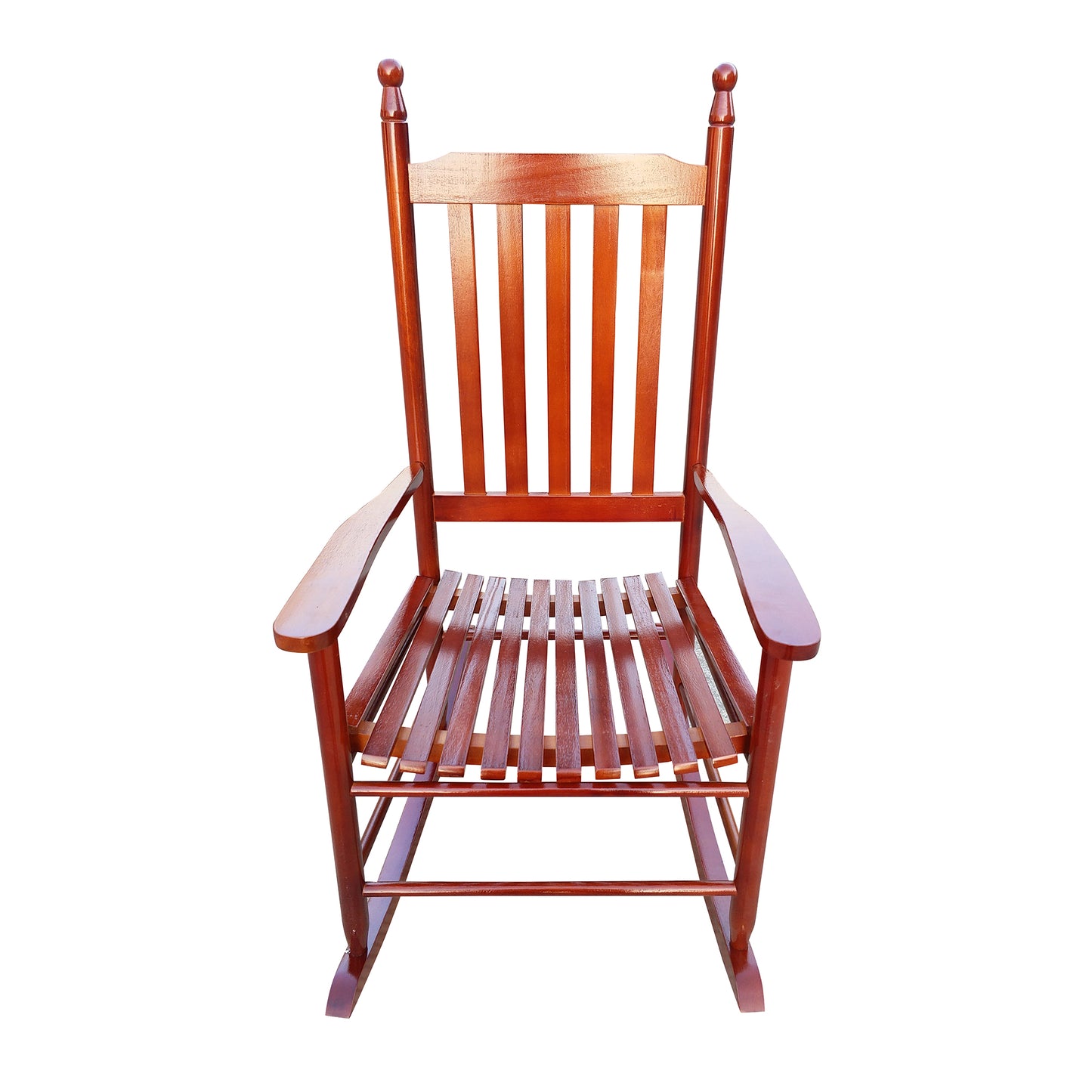 Wooden Porch Rocker Chair  Brown
