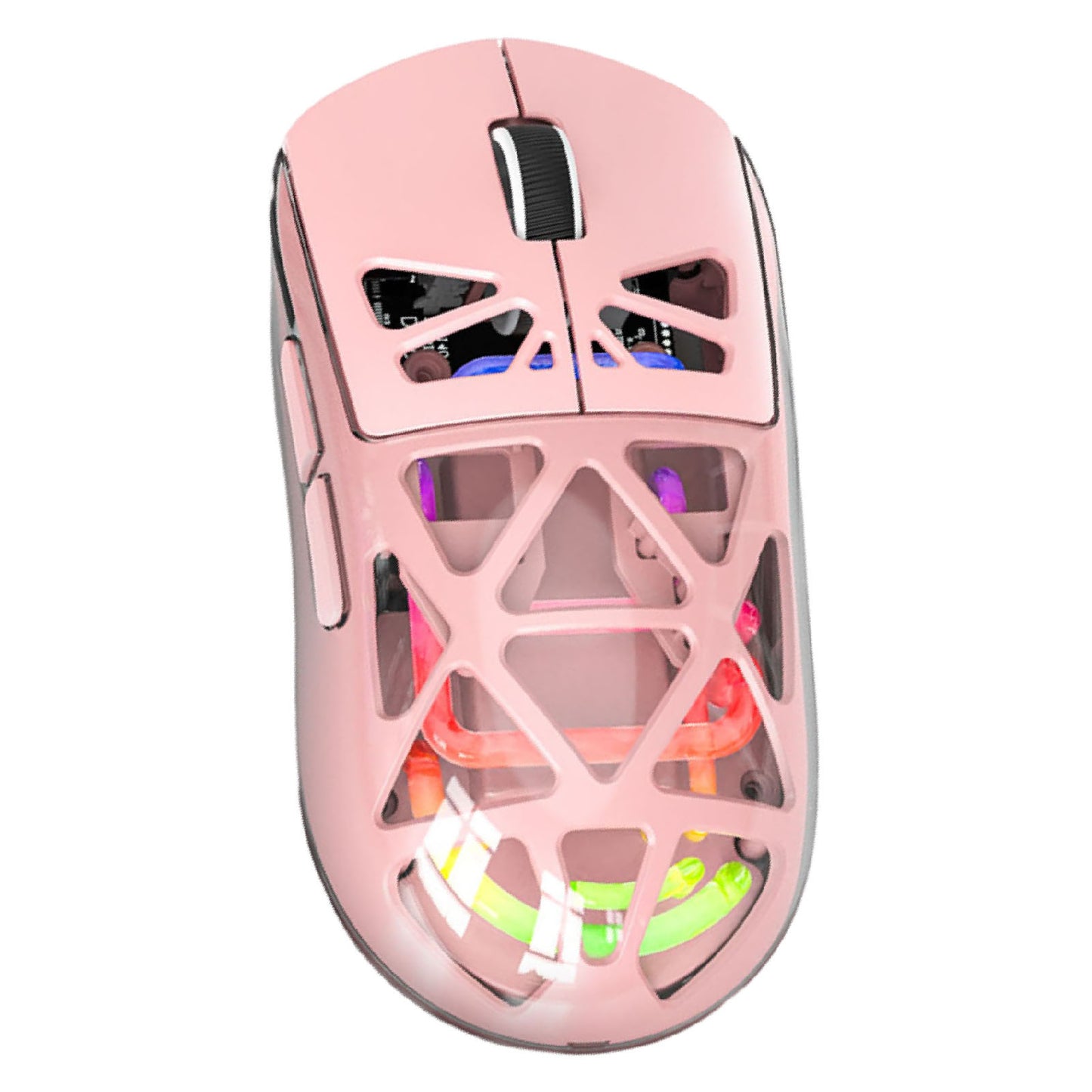 Wireless Gaming Mouse Lightweight 3 Modes Bluetooth 2.4G Type C Wired Mouse 4800DPI More Than 200Hrs Battery Life For Win11 Pink