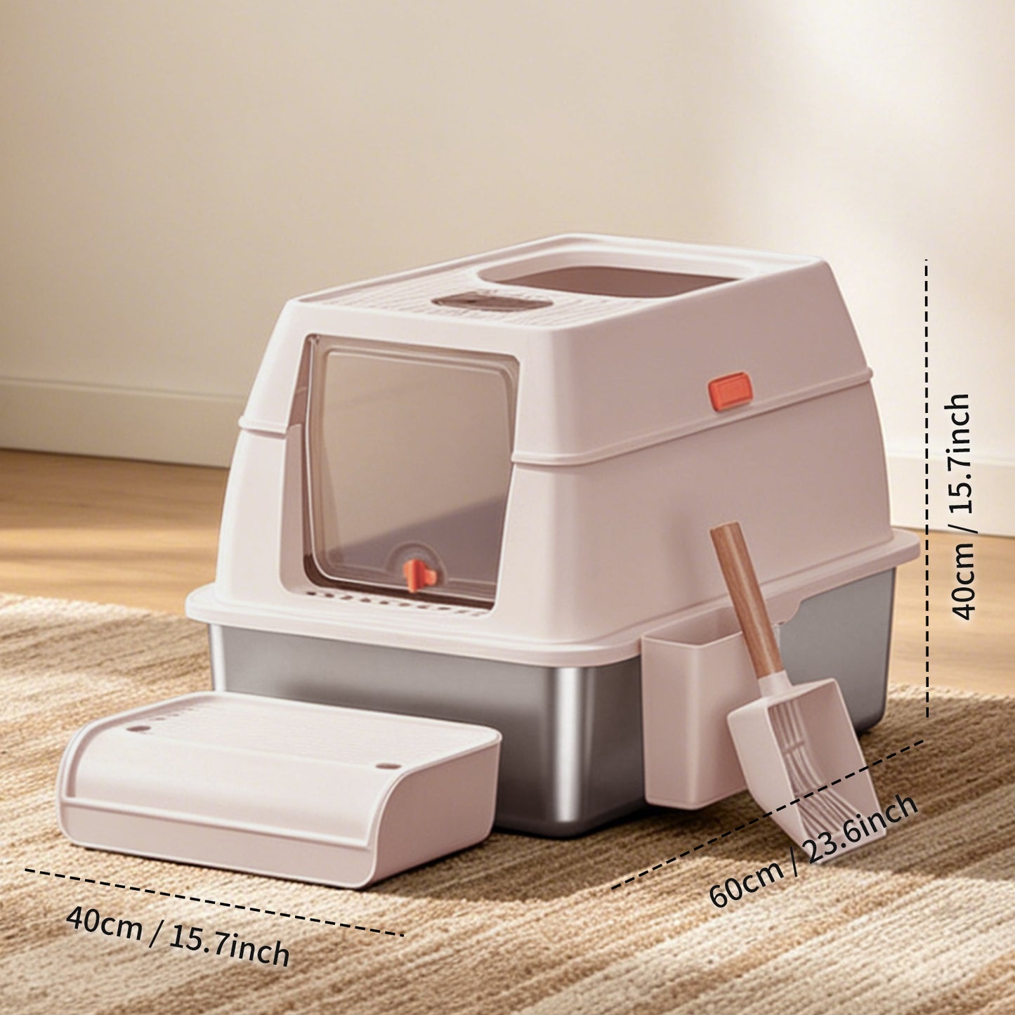 Only Self Pickup---Stainless Steel Cat Litter Box - MSP001