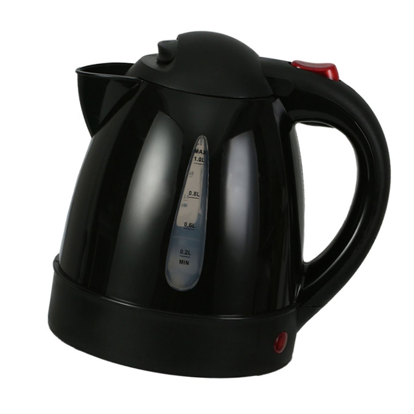 250W Portable Car Electric Kettle 1000ml Heated Water Tea Coffee Kettle Auto Shut Off For Road Trip Truck Black