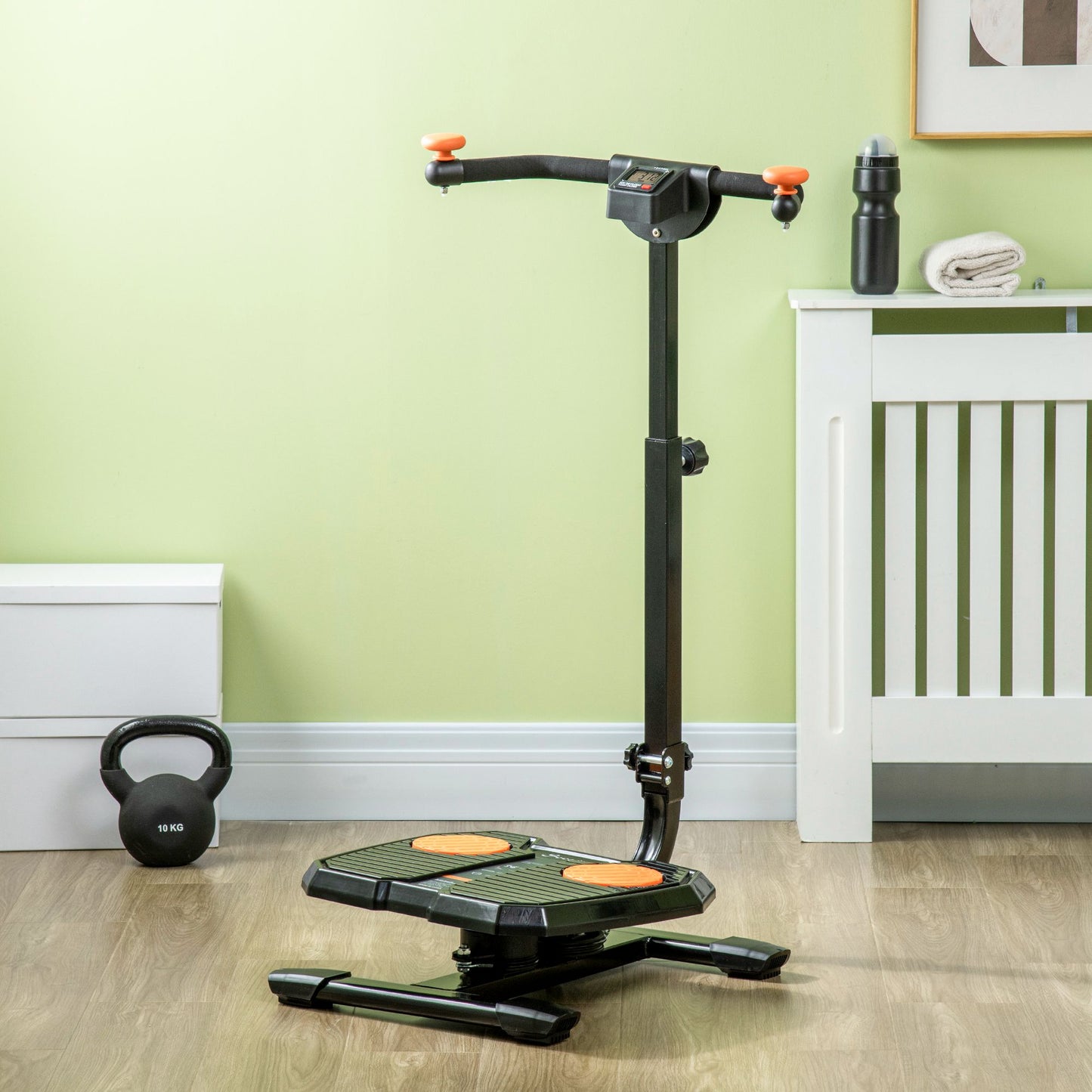 Soozier Foldable Ab Twister Board For Waist Trimming With Screen Showing Time, Calories, Etc., Ab Workout Equipment For Women & Men, Core Fitness Training Ab And Butt Workout Equipment