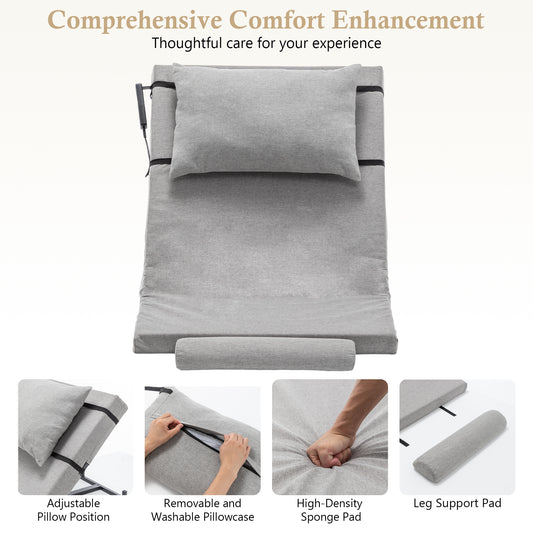 Electric Adjustable Bed Backrest - 300 Lbs Weight Capacity, 4-68 Lift, Machine Washable Fabric  For Elderly, Pregnancy, Patients, Handicap Assistance - Fits Most Bed Frames