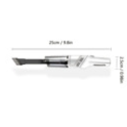 White Wireless Automobile Folding Vacuum Cleaner Hand-held High-power Strong Suction Vacuum Cleaner