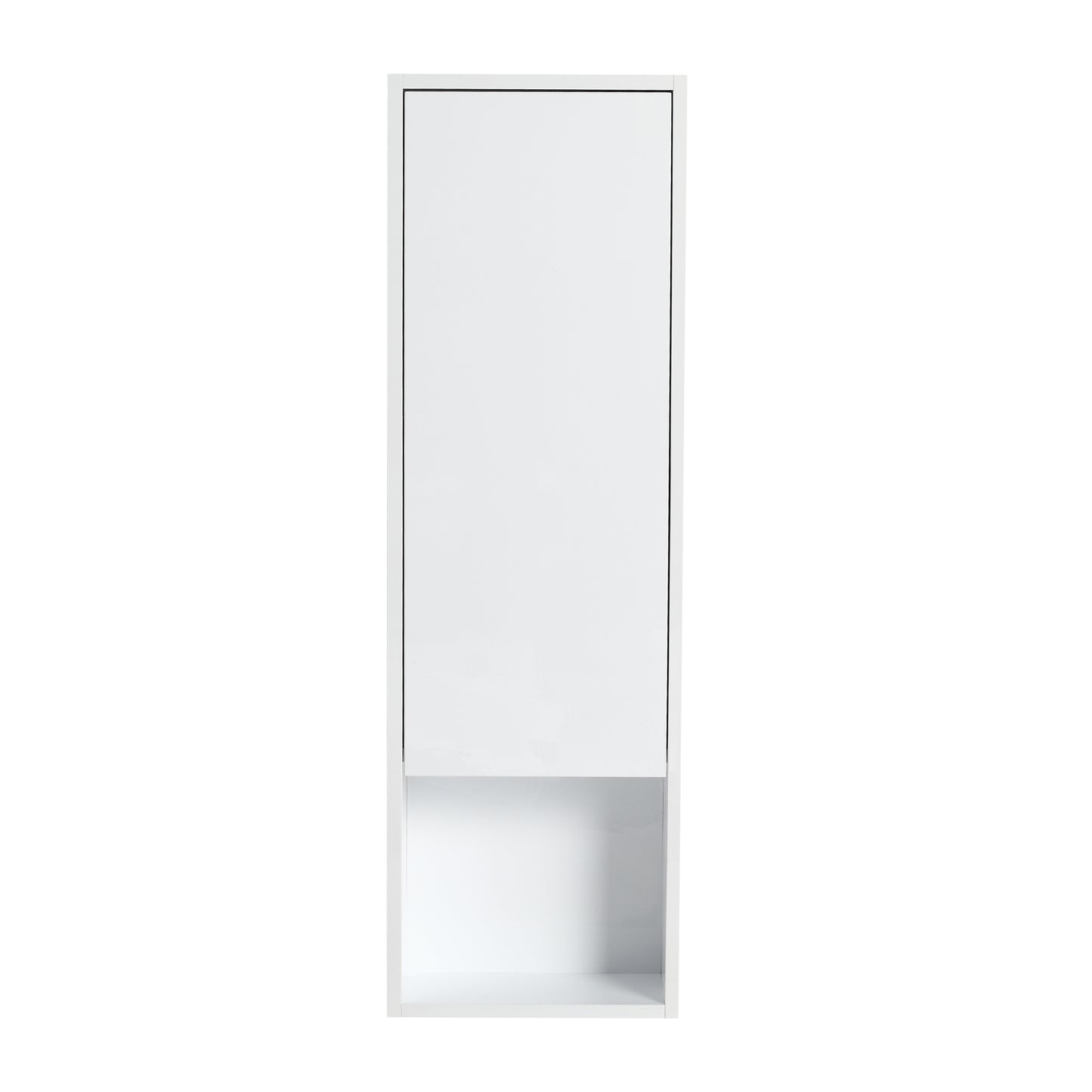 12  Bathroom Wall Cabinet, Soft Close Doors, Float Mounting Design,Glossy White, KD-Packing