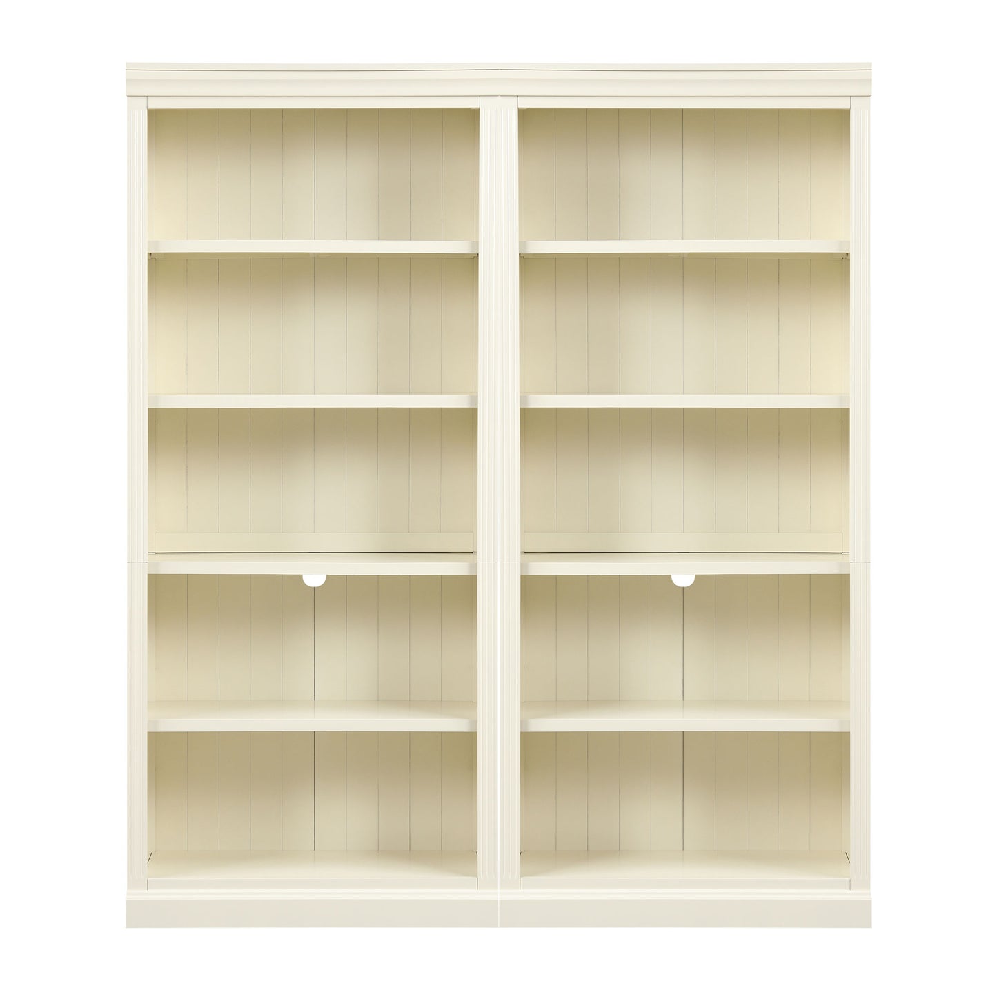 83 Tall Wood Bookcase Suite With Light Strip ,5-Tier Decor Bookcase Suite With Adjustable Shelves,Storage Organizer,Free Standing Storage Shelves Suite For Living Room,Home Office,Beige And Yellow