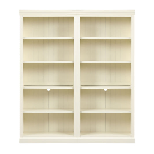 83 Tall Wood Bookcase Suite With Light Strip ,5-Tier Decor Bookcase Suite With Adjustable Shelves,Storage Organizer,Free Standing Storage Shelves Suite For Living Room,Home Office,Beige And Yellow