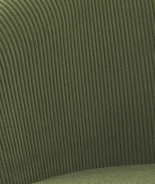 Corduroy Accent Chair With Black Metal Legs, Modern Upholstered Armchair, Comfy Barrel Chair For Living Room Bedroom