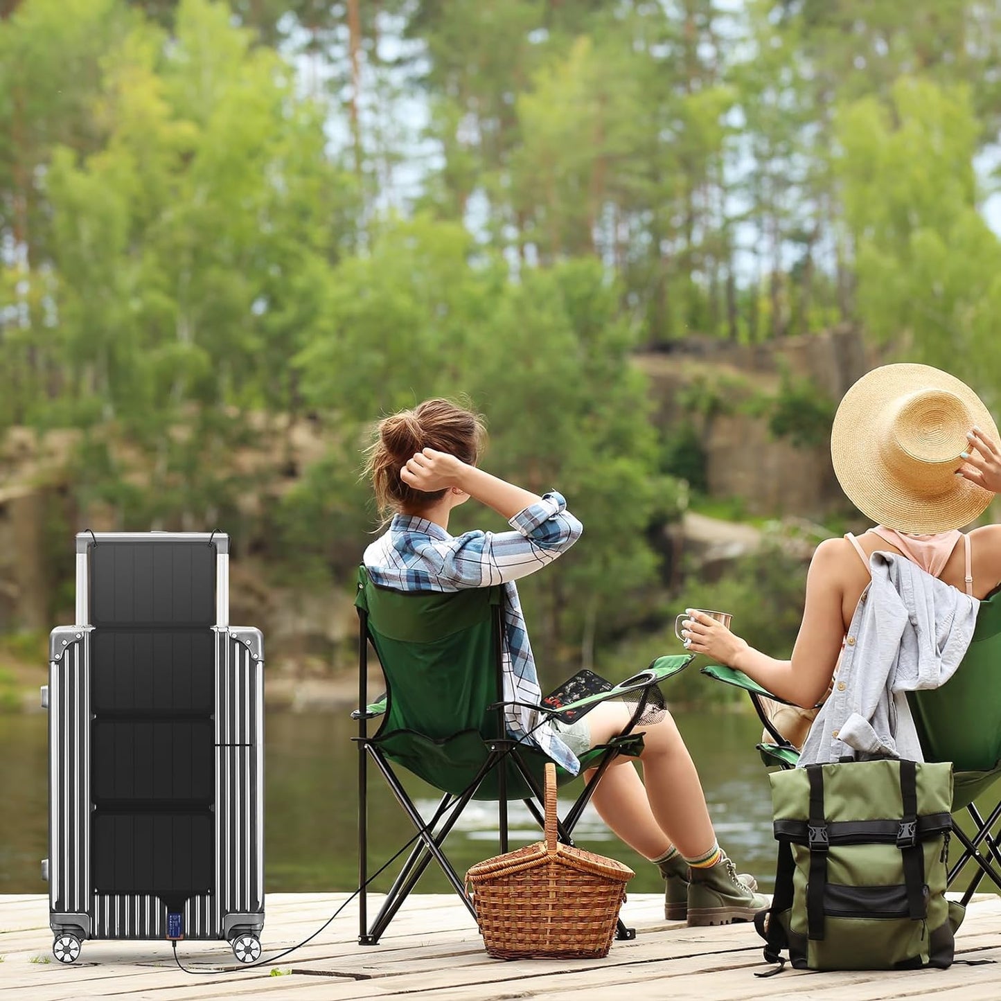 Portable 36W Solar Charger Foldable Solar Panel USB Solar Phone Charger