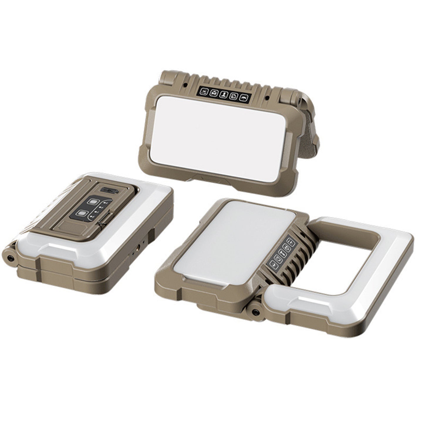 LED Camping Lamp, Foldable, Dual-sided Illumination, 5 Modes, Adjustable Dimming, IPX4 Waterproof Rating, 4800 MAh Battery, Type-C Interface, Y07+ USB Data Cable Without Stand
