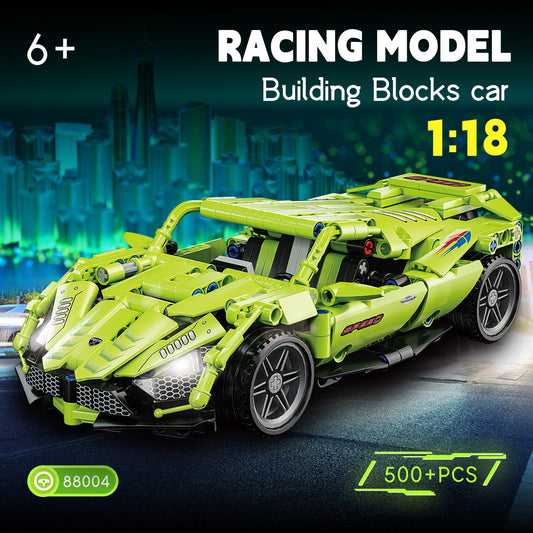 Racing Car Building Block Set Collectible Sports Car Construction Set Model Toy Car For Boys Girls 6 Years Old And Above