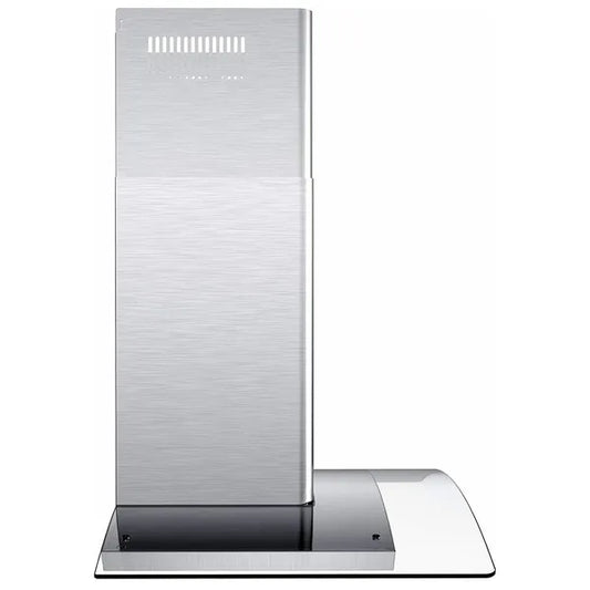 30" Wall Mount Range Hood 450CFM Tempered Glass Vented 3-Speed Fan W/LEDs