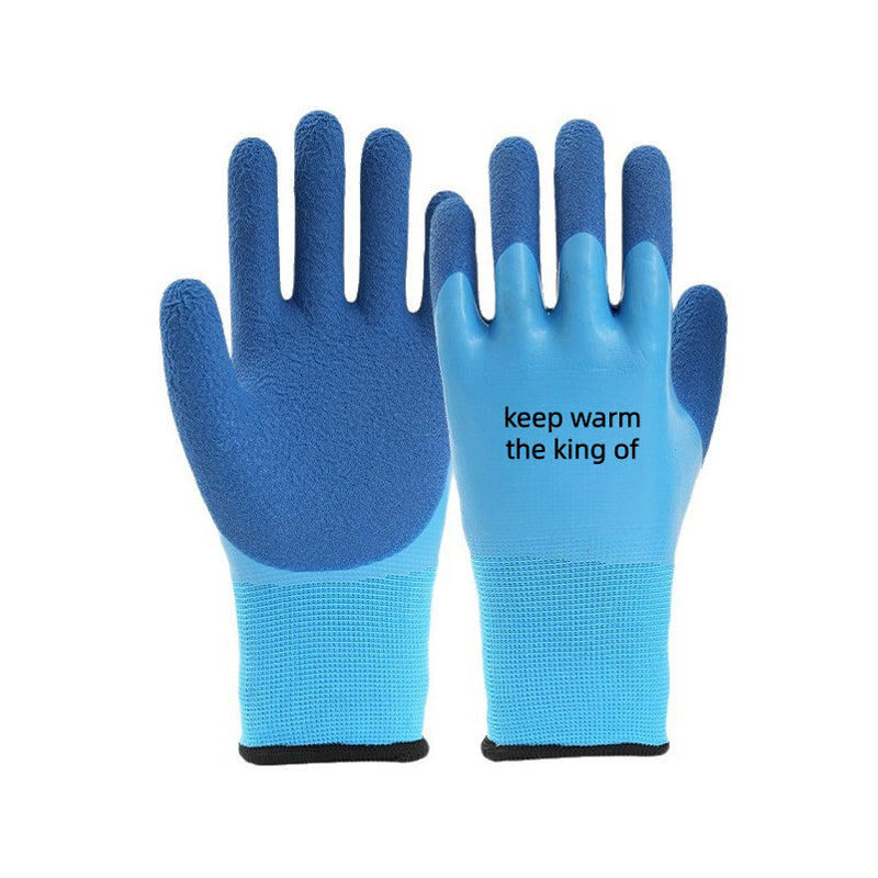 2pcs Winter Warm Gloves Skiing Cold Storage Waterproof Fishing Plush Wear Resistant Winter Thick Anti Freezing Gloves Ski