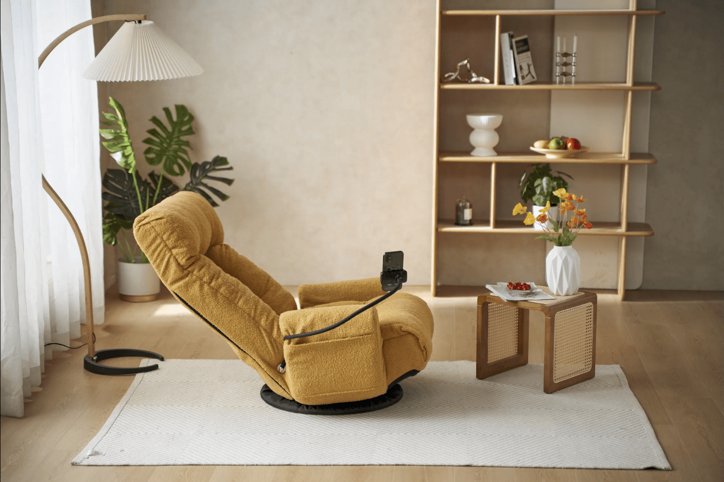 Adjustable Head And Waist, Game Chair, Lounge Chair In The Living Room, 360 Degree Rotatable Sofa Chair,Rotatable Seat Leisure Chair Deck Chair