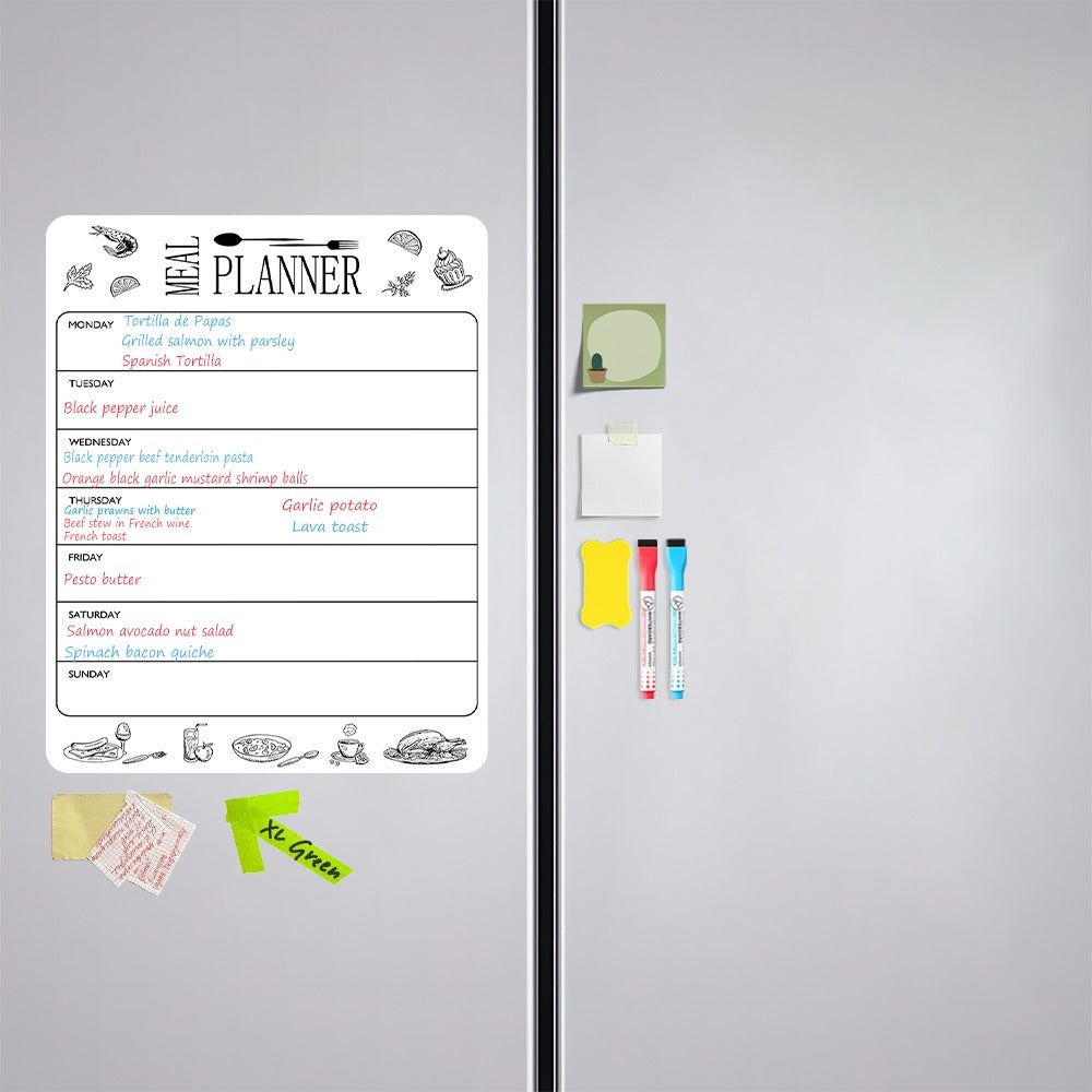 Magnetic Fridge Message Board, Having A Super Large Writing Area And Made With Fine Craftsmanship, An Essential Single Item For The Kitchen.