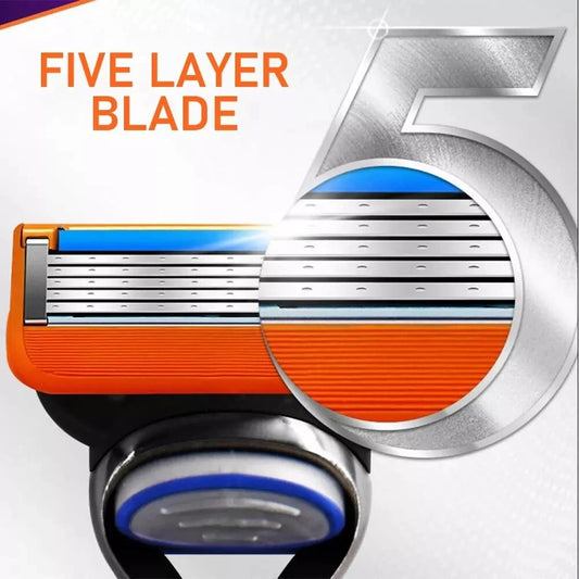 8PCS Disassembled Stainless Steel Shaver Blade Holder For Men's Razor Blades,Gillette Fusion Blade Refills Compatible