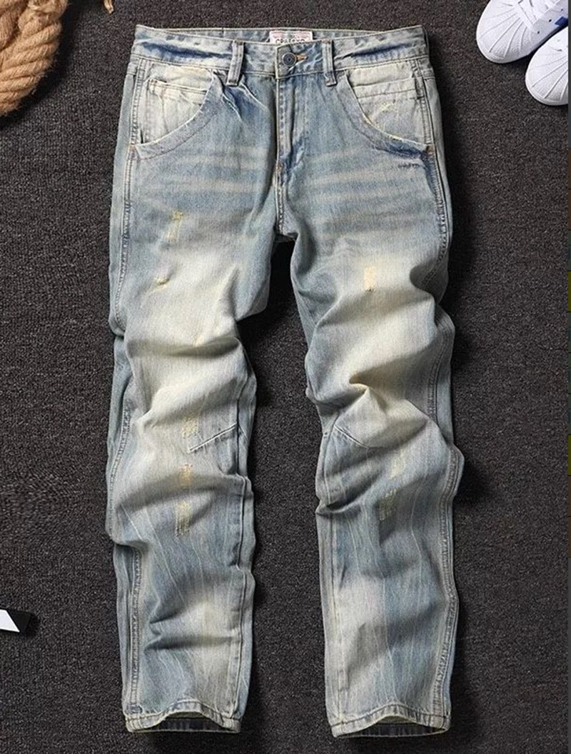 B2 - Non-elastic Small Straight-leg Pants