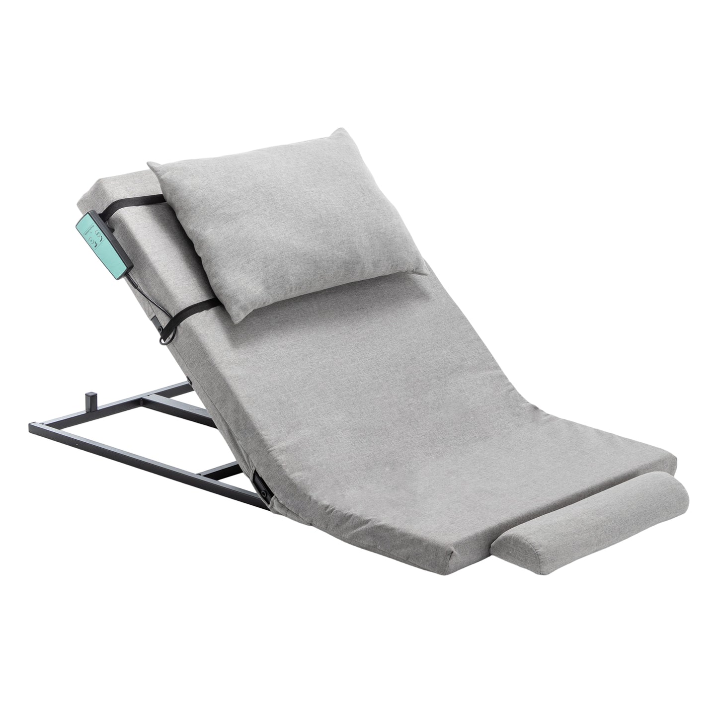 Electric Adjustable Bed Backrest - 300 Lbs Weight Capacity, 4-68 Lift, Machine Washable Fabric  For Elderly, Pregnancy, Patients, Handicap Assistance - Fits Most Bed Frames