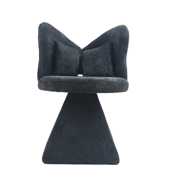 Vanity Chair With Butterfly Back,Swivel Accent Chair Dining Chairs,Makeup Stool For Bedroom Dressing Table,Suitable For Living Room,Dining Room,Study,Recreational Areas Black