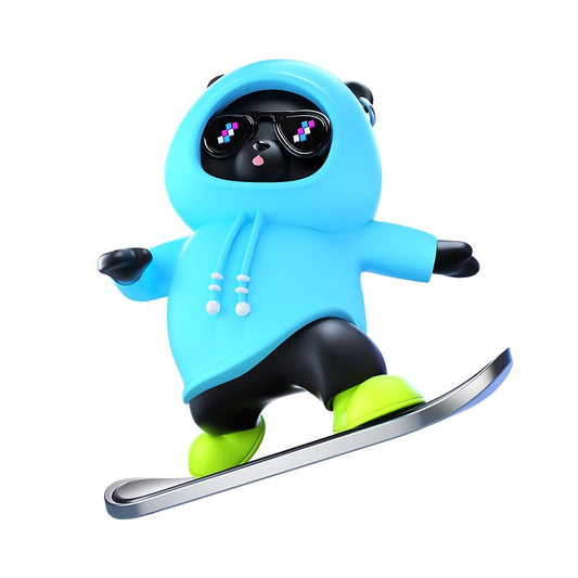 Heat-resistant Car Dashboard Skateboard Bear Decoration, Remains Unchanged After Prolonged Exposure To Sunlight, With Exquisite Craftsmanship And Beautiful Appearance