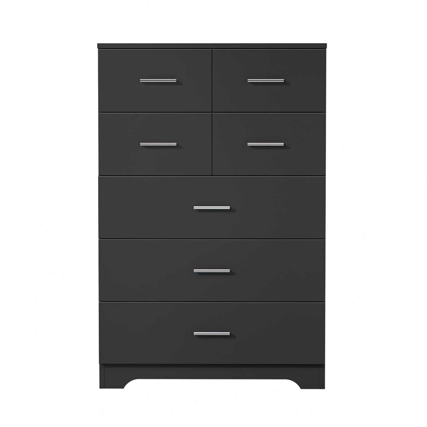 Wooden 7-Drawer Storage Cabinet With Built-In Outlet Durable Organizer For Bedroom, Living Room, And Office