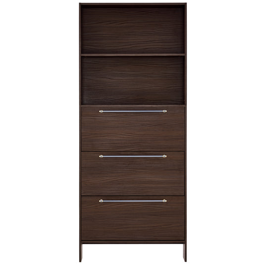 12 Pair Shoe Organizer, Narrow Shoe Cabinet With 3 Flip Drawers, 78.75  Tall Shoe Rack With Open Shelves And Storage, For Entryway Hallway, Porch, Living Room - Walnut