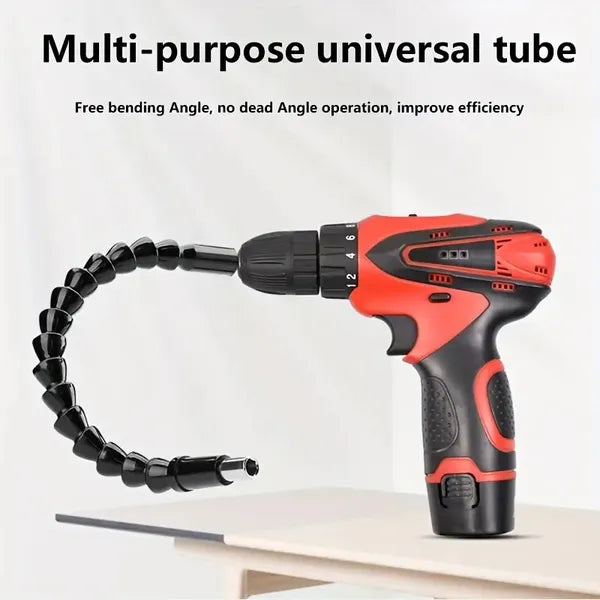 Universal Socket Wrench Self-adjusting Socket Suitable For Standard Ratchet Wrench Electric Drill Adapter 1pc 11.6-inch Flexible Drill Bit Extension Shaft With Drill Bit Set, Complete Set Of Screw Hea