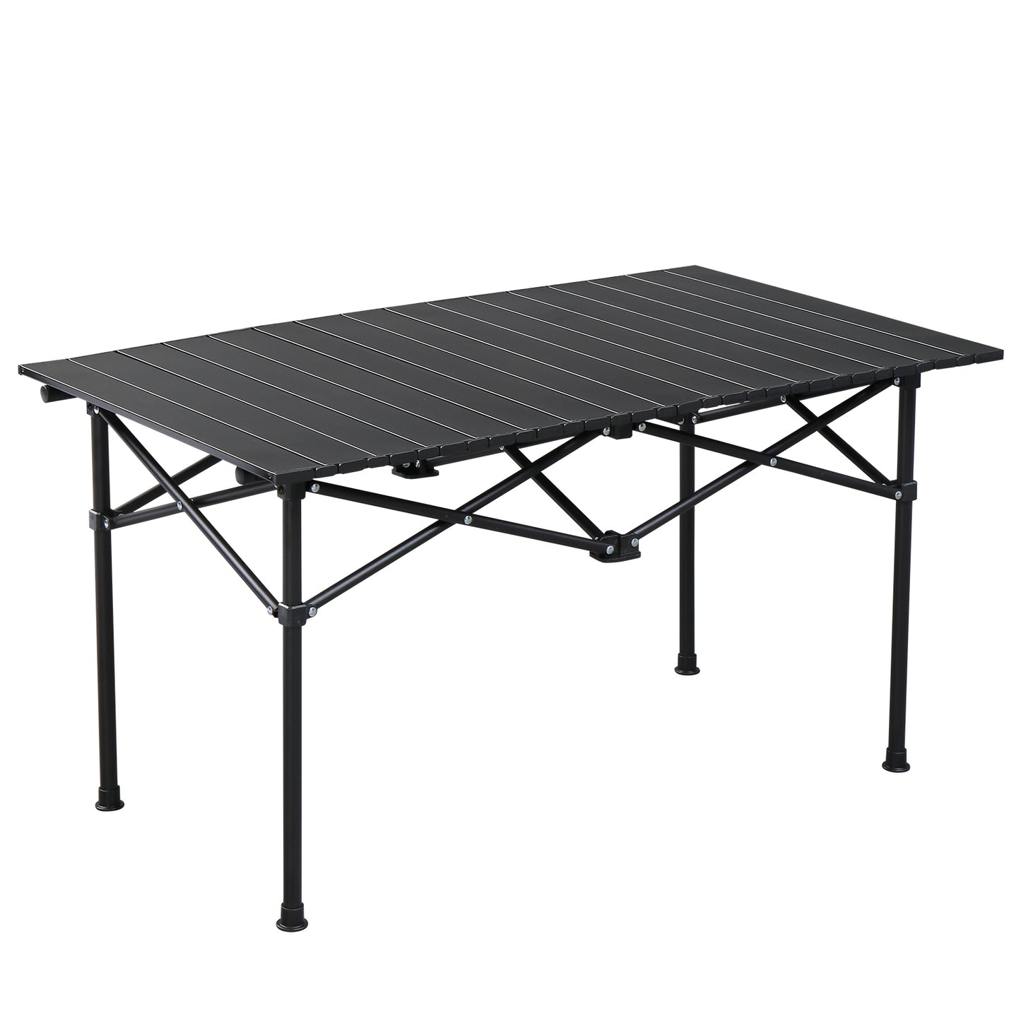 95cm Portable Carbon Steel Camping Table Outdoor Folding Camping Table Portable Ultralight Camping Table Roll-Up Camping Table Folding