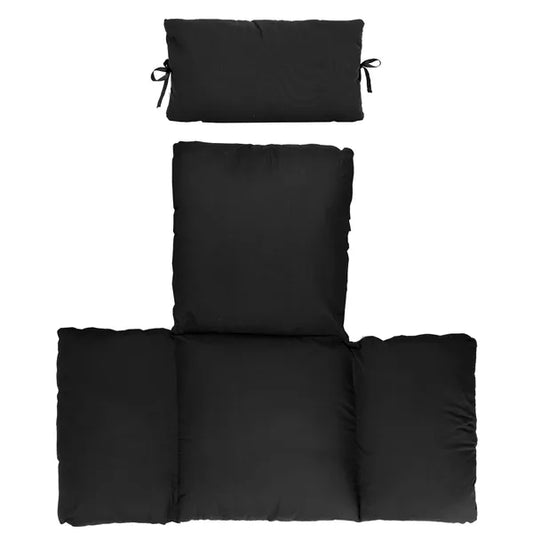 Egg Chair Cushion Hanging Basket Seat Cushion Thicken Soft Egg Swing Chair Pad Hanging Egg Chair Cushion With Headrest