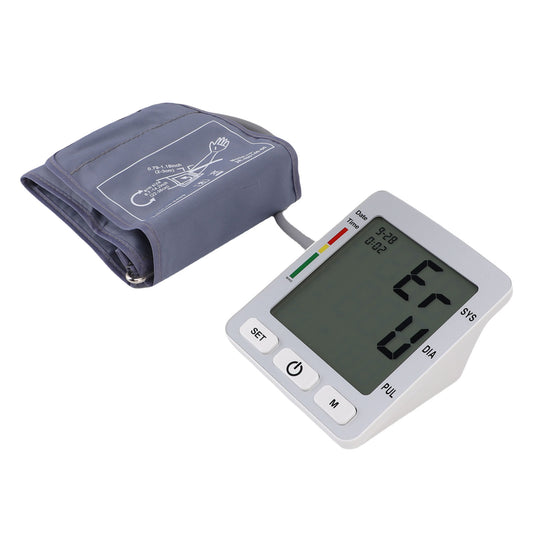 Arm BP Monitor With 8.66 - 14.17in Cuff 4.2in LCD Display 120 Reading Memory Pulse Rate Monitoring Home Digital BP Machine